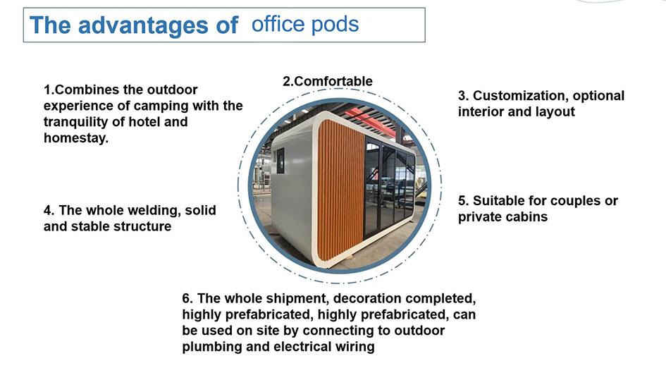 garden office pod with electric