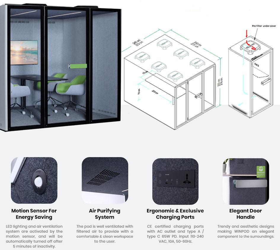 portable meeting pods