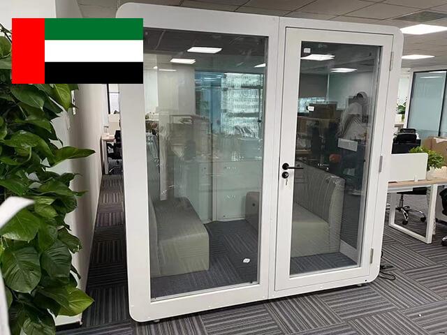 Supplying Meeting Room Pods to a Client in Dubai